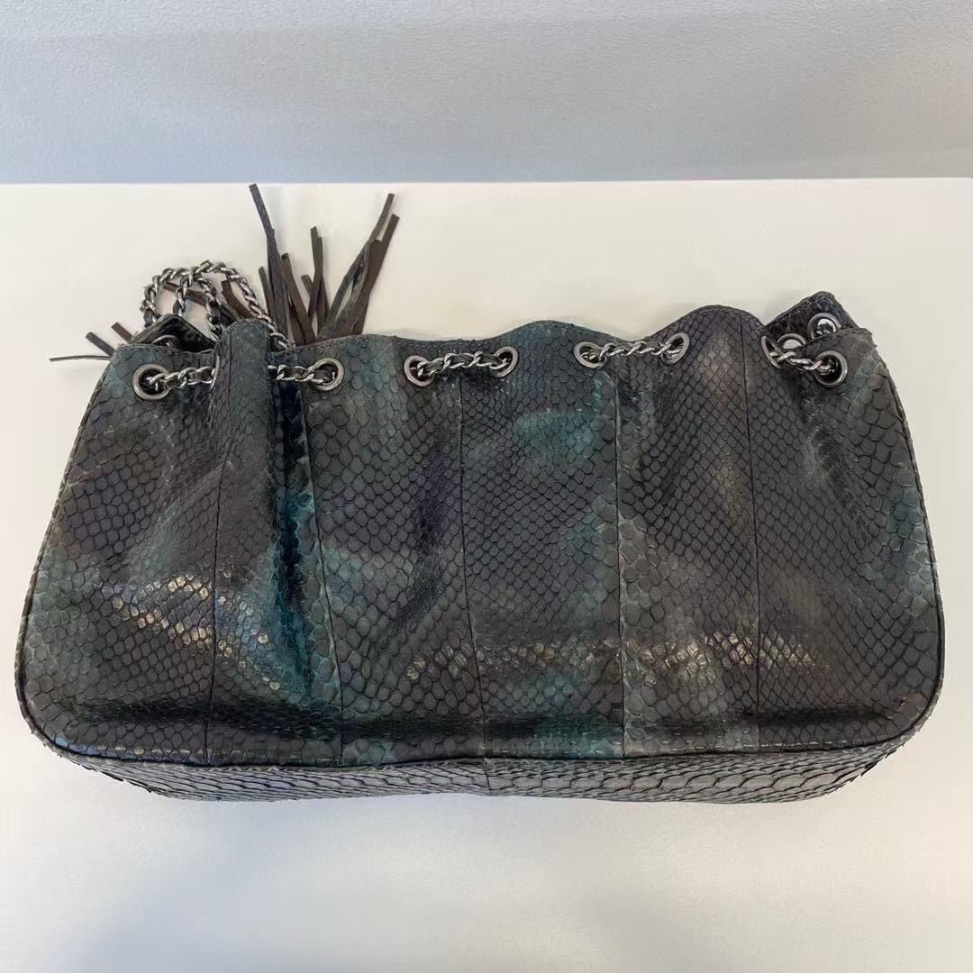 CHANEL Python Chain ShoulderBag [Used]