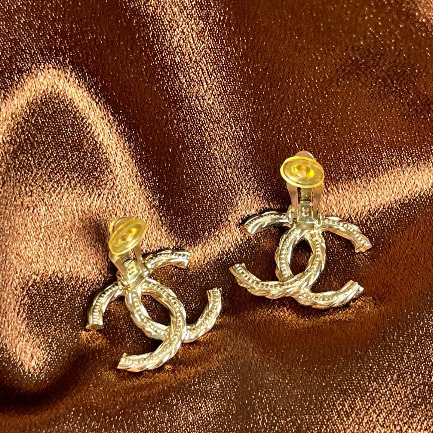 Chanel Coco Mark Braided Clip-On Earrings[Used]