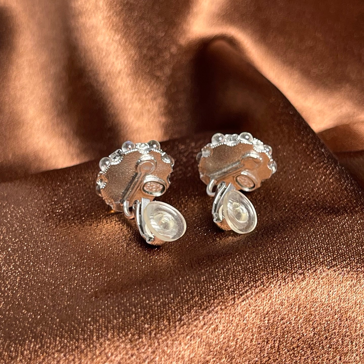 Chanel Dome Flowery Ear Clip[Used]