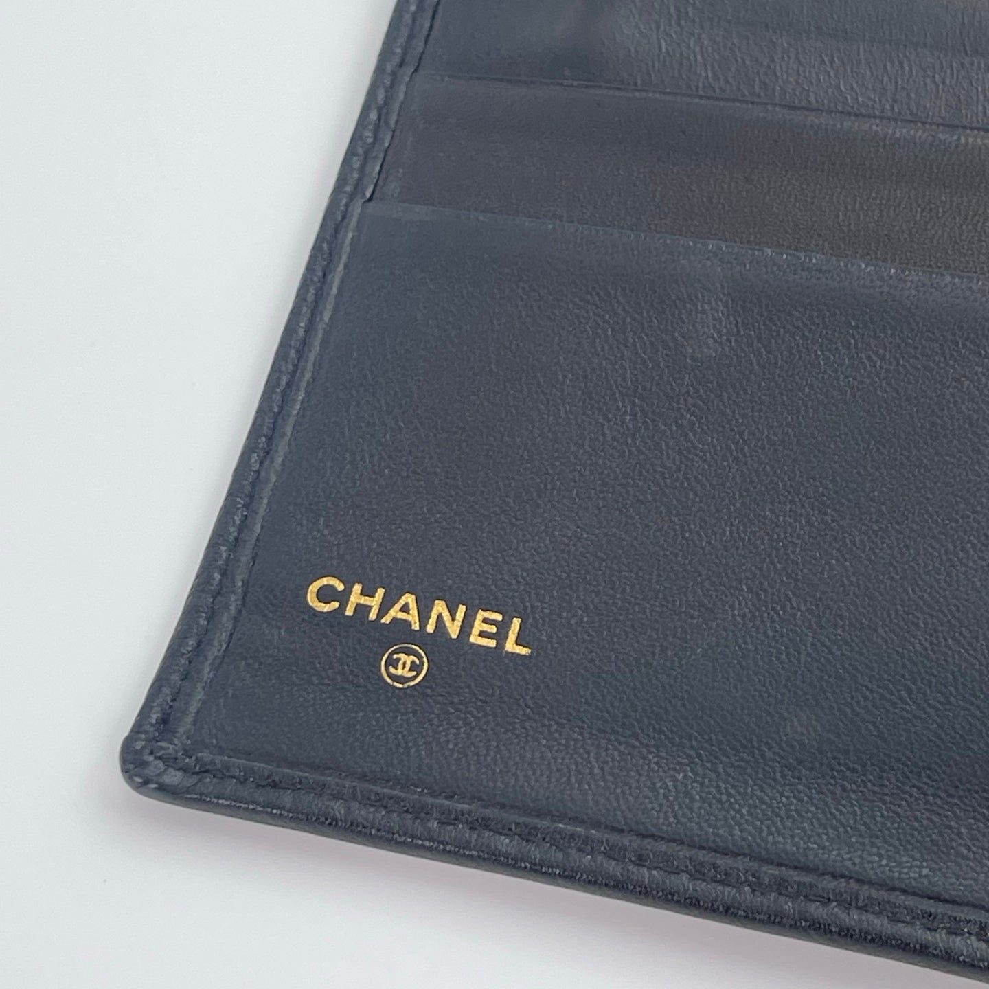 Chanel Black Long Wallet with Kiss-Lock Coin Purse[Used]