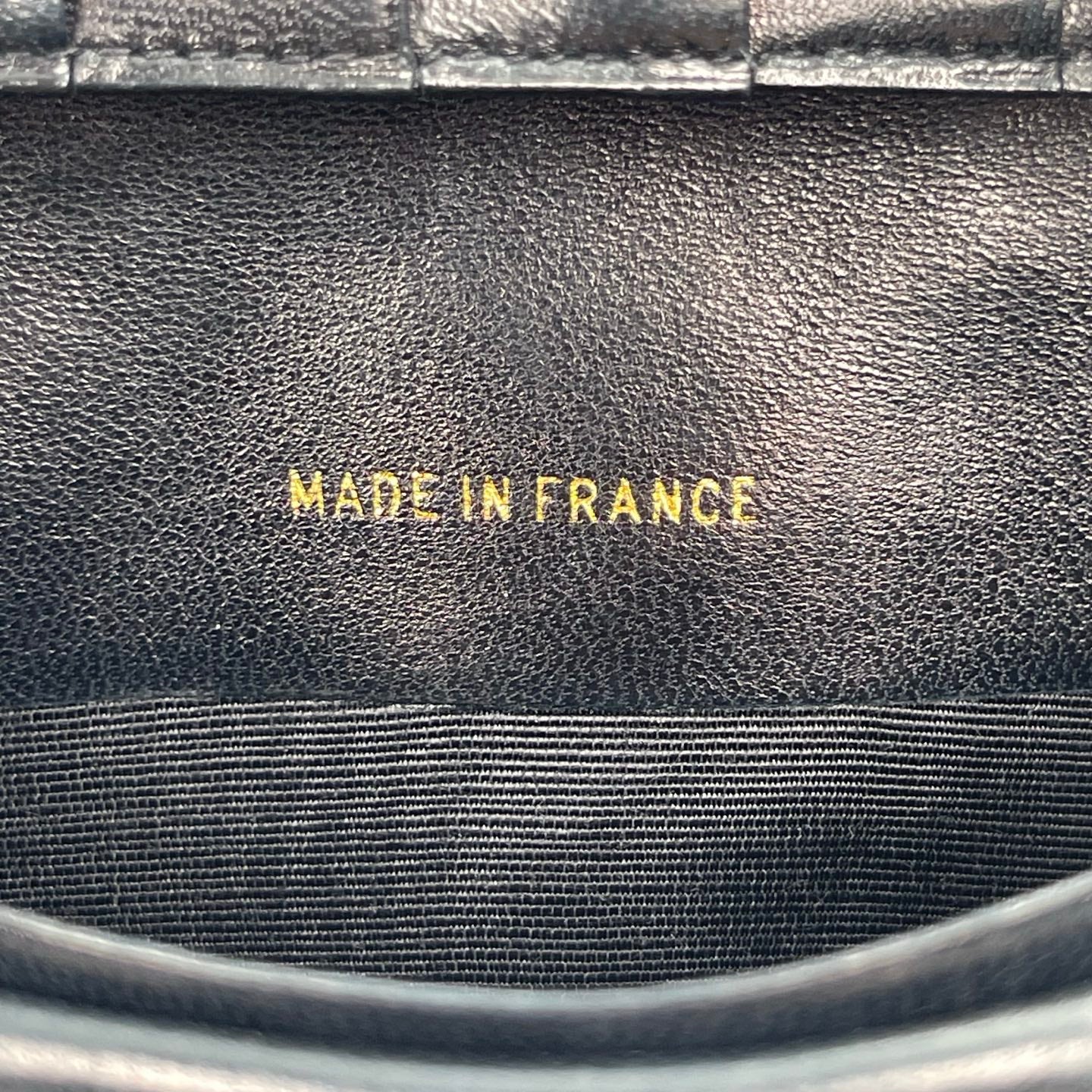 Chanel Black Long Wallet with Kiss-Lock Coin Purse[Used]