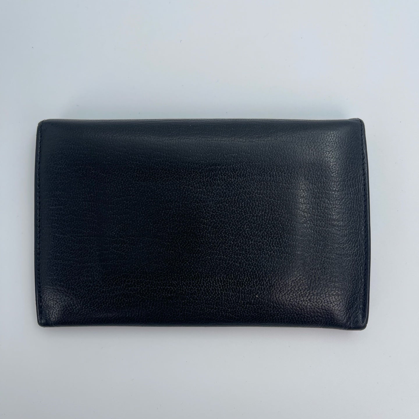 Chanel Black Coin Purse with Silver CC Logo [Used]