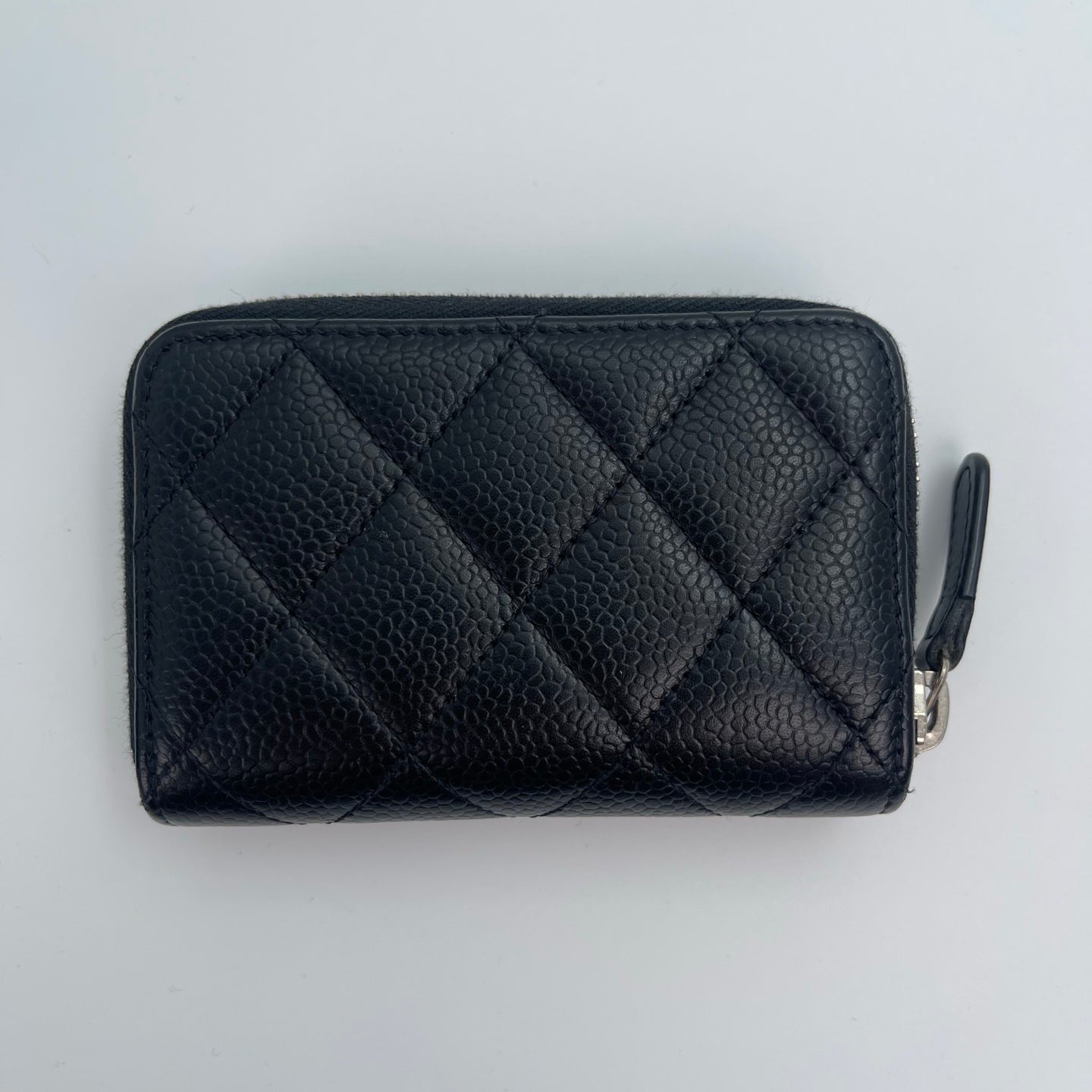 Chanel Matelassé Caviar Leather Zip Coin Case [Used]