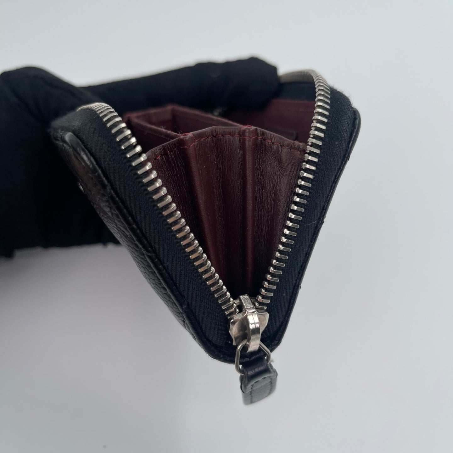 Chanel Matelassé Caviar Leather Zip Coin Case [Used]