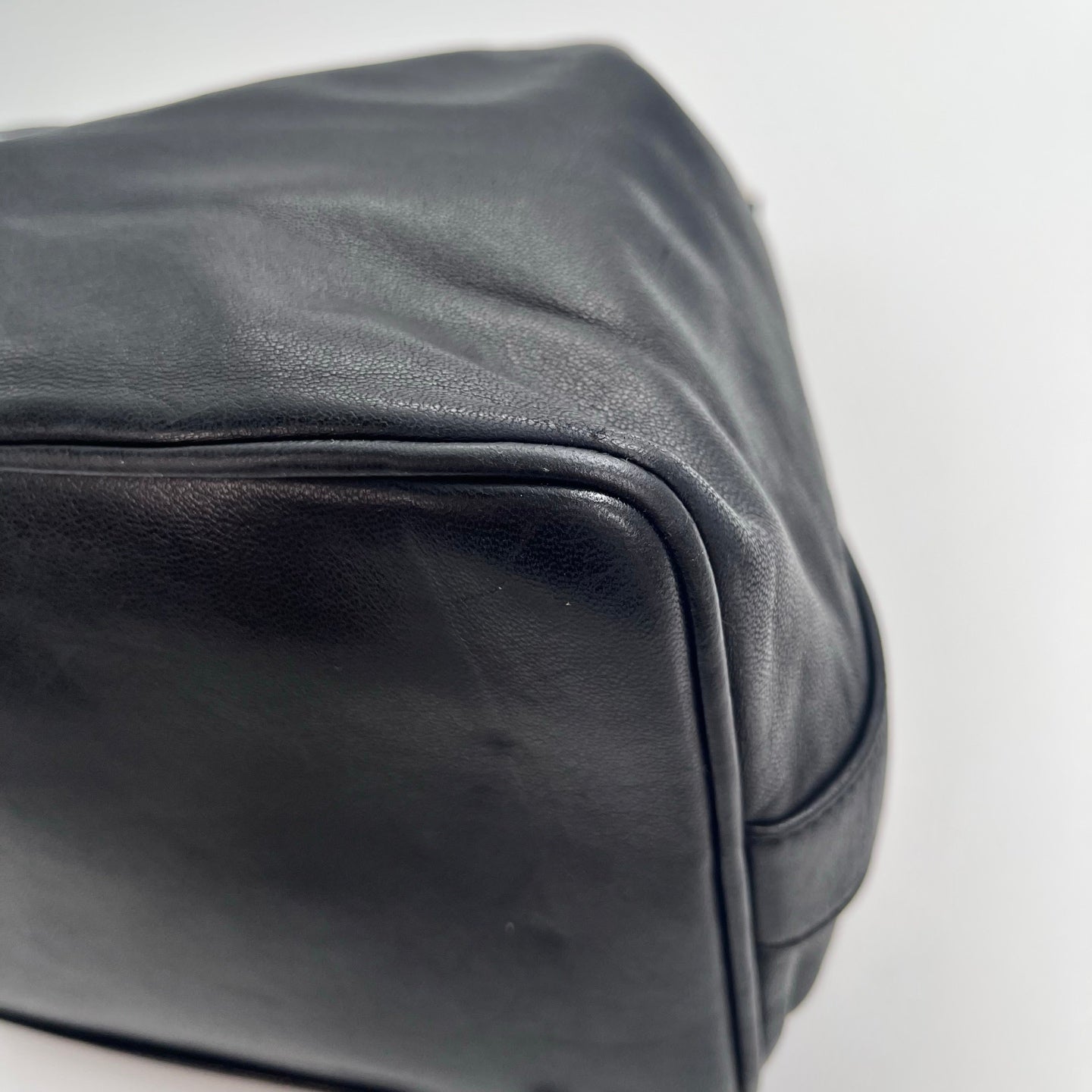 Chanel Coco Mark Bucket Shoulder Bag – Black Lambskin [Used]