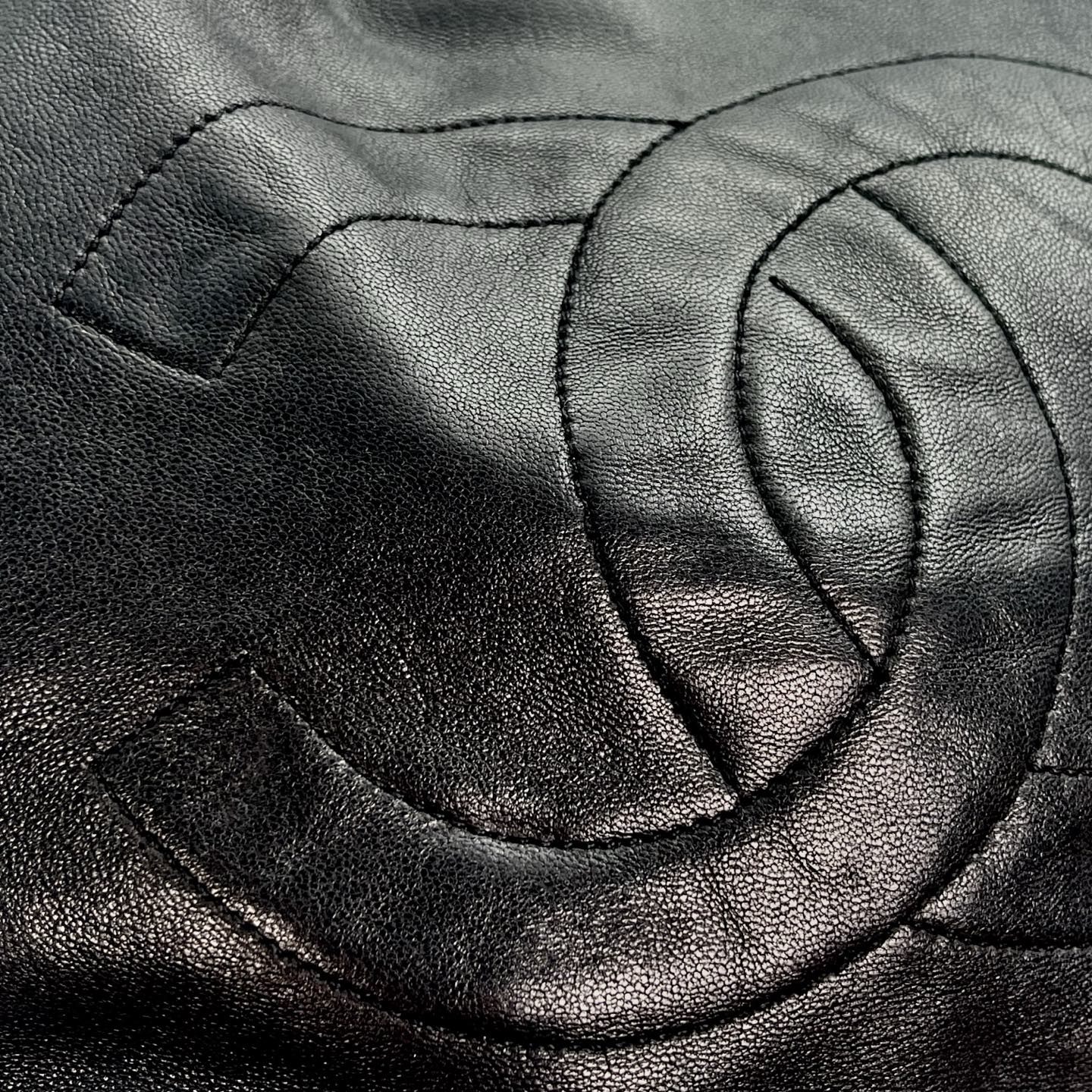Chanel Coco Mark Bucket Shoulder Bag – Black Lambskin [Used]