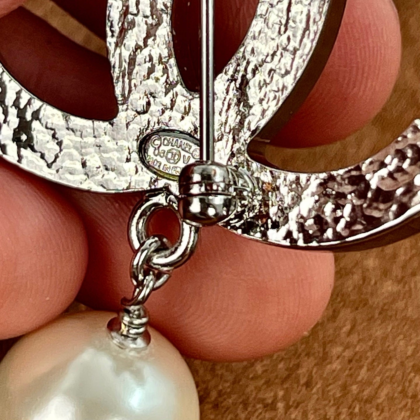 Chanel Pearl Drop Pendant Brooch[Used]