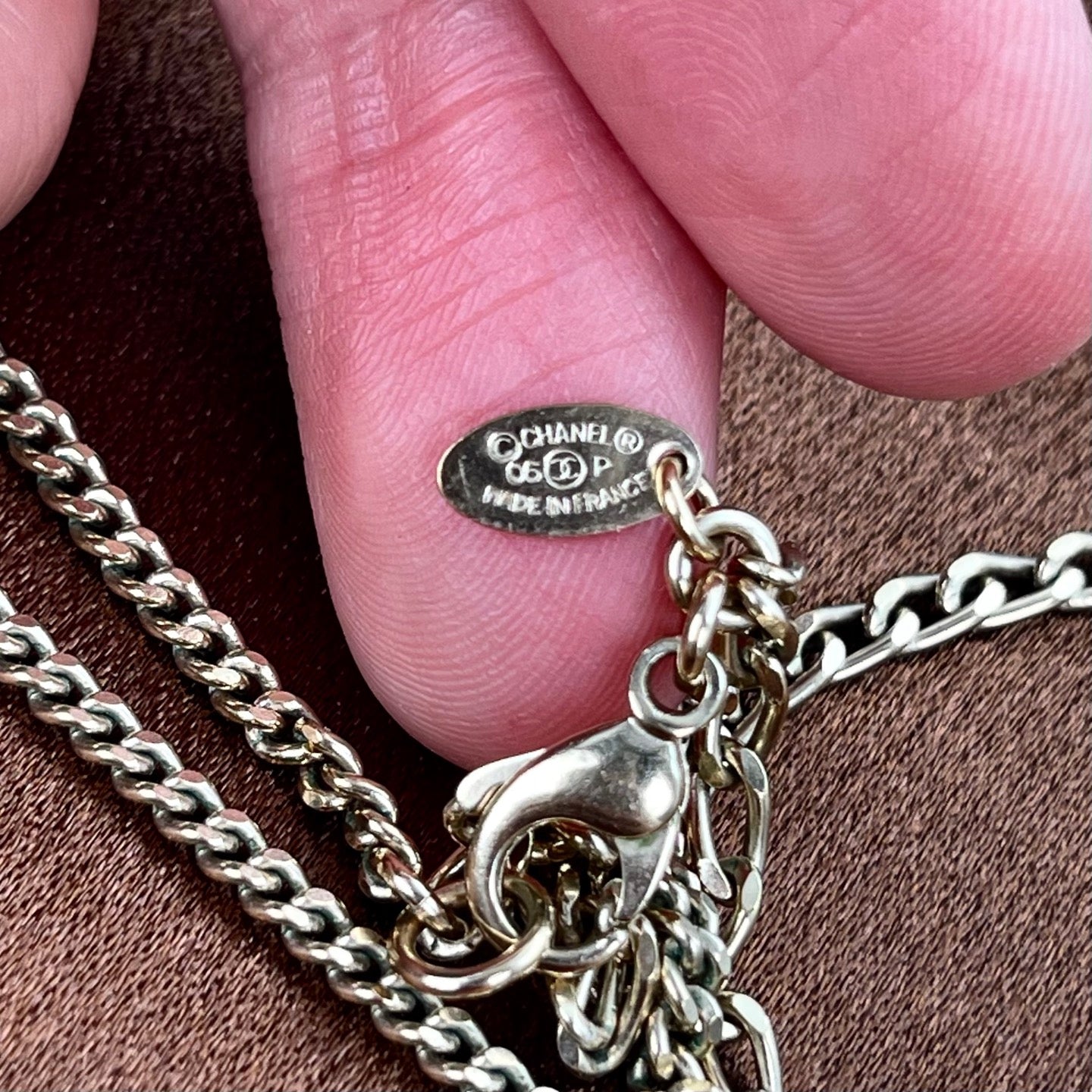 Chanel Large COCO Mark Double-Layer Chain Necklace[Used]