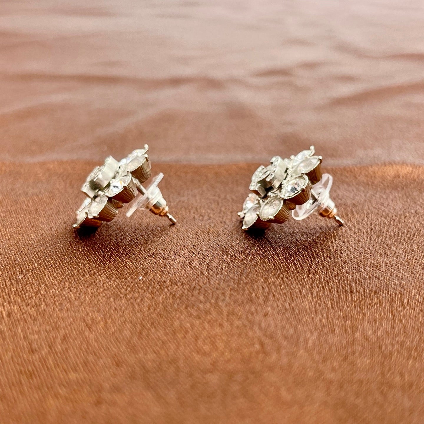 Chanel Byzantine Rhinestone Stud Earrings[Used]