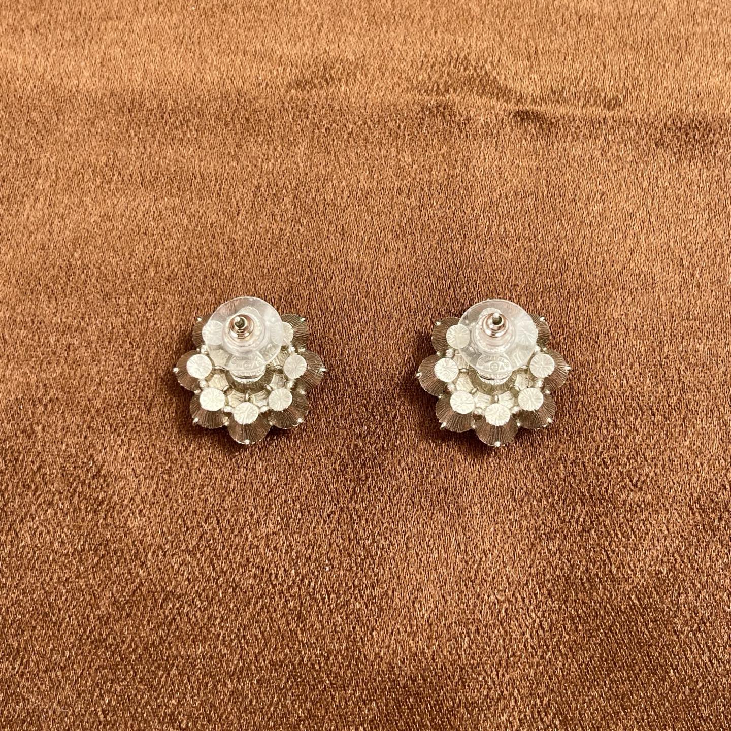 Chanel Byzantine Rhinestone Stud Earrings[Used]