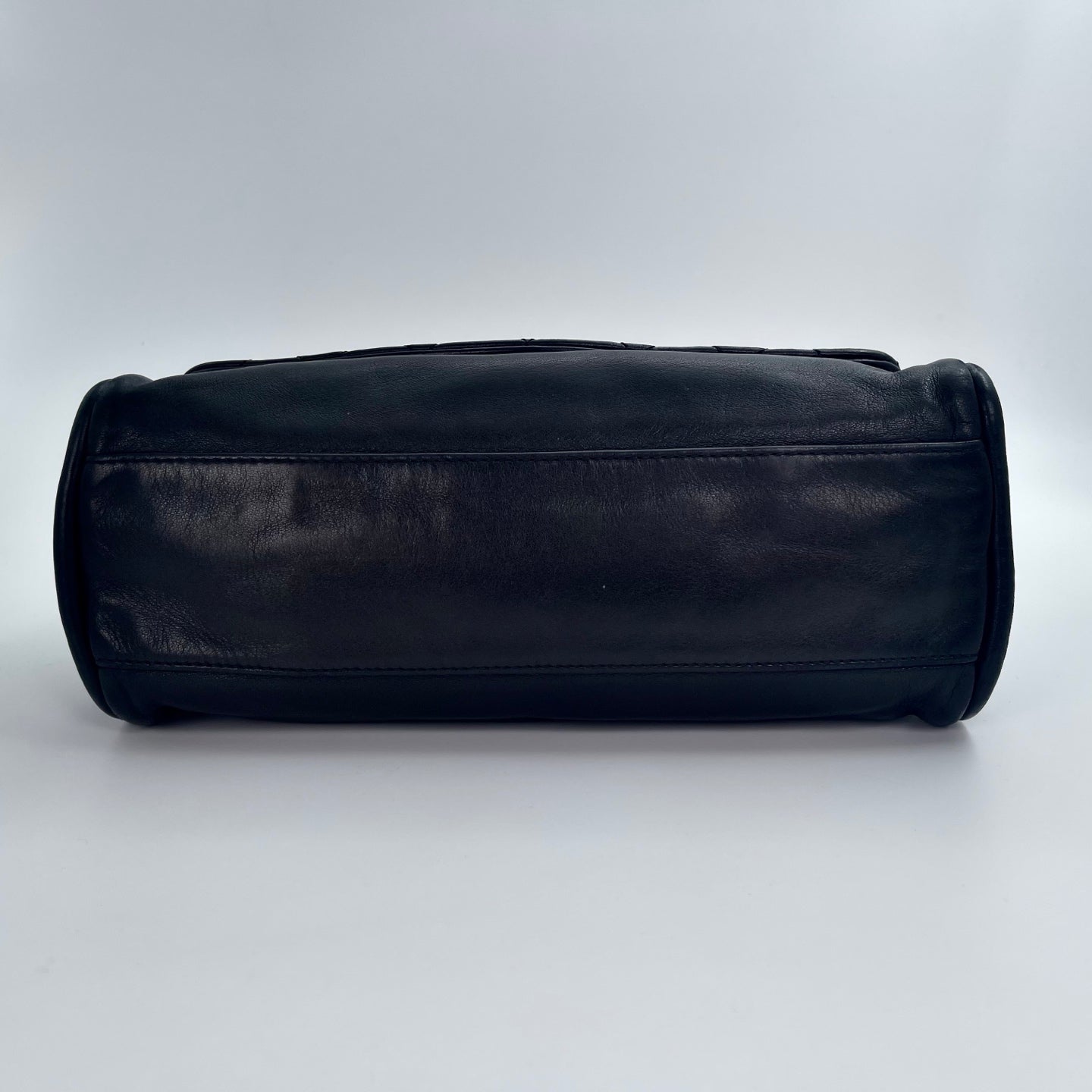 Chanel 2.55 Double Flap Lambskin Chain Bag – Black & Silver [Used]