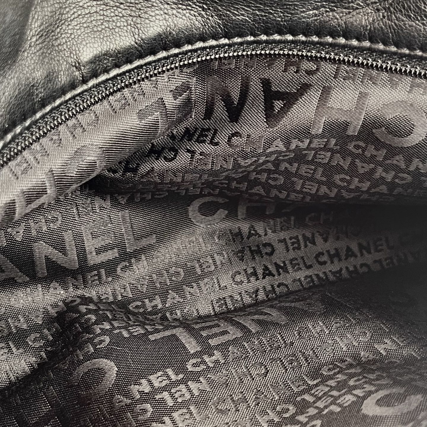 Chanel 2.55 Double Flap Lambskin Chain Bag – Black & Silver [Used]