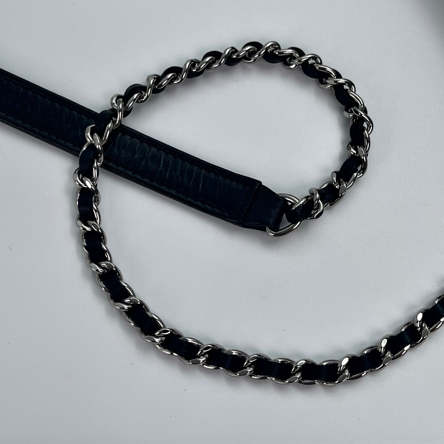 Chanel Glazed Calfskin Flap WOC Chain Bag – Black & Silver [Used]