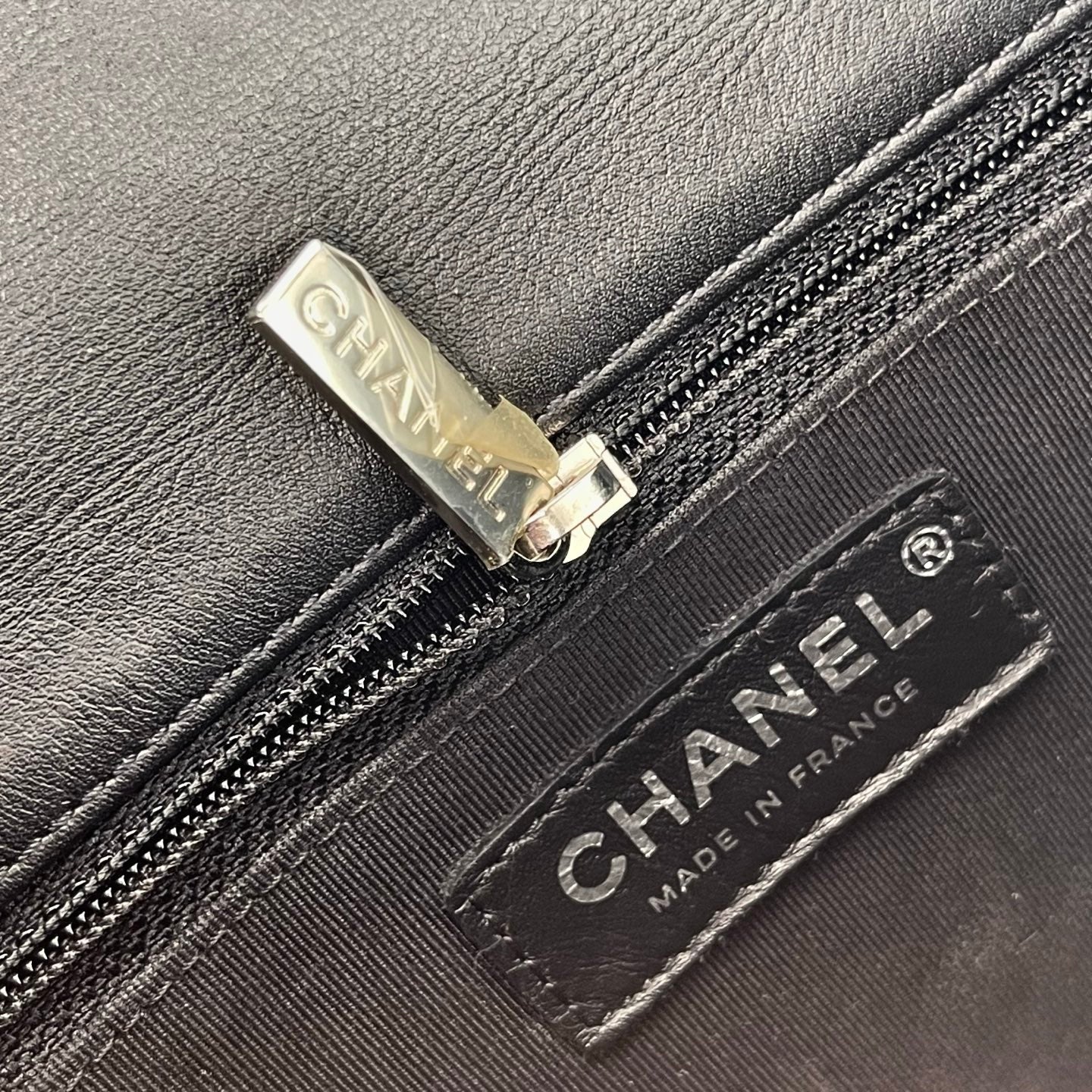Chanel Glazed Calfskin Flap WOC Chain Bag – Black & Silver [Used]