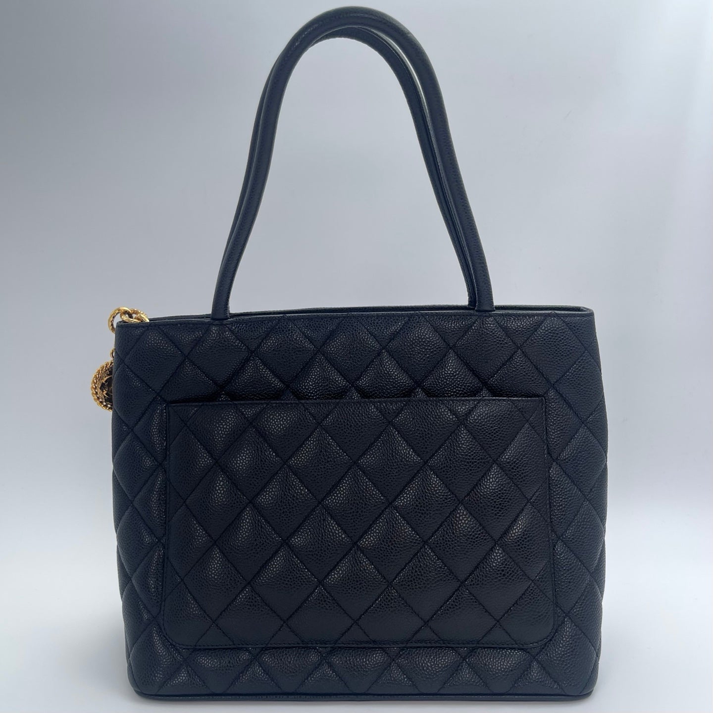 Chanel Caviar Leather Executive Cerf Tote – Black / Gold-tone [Used]