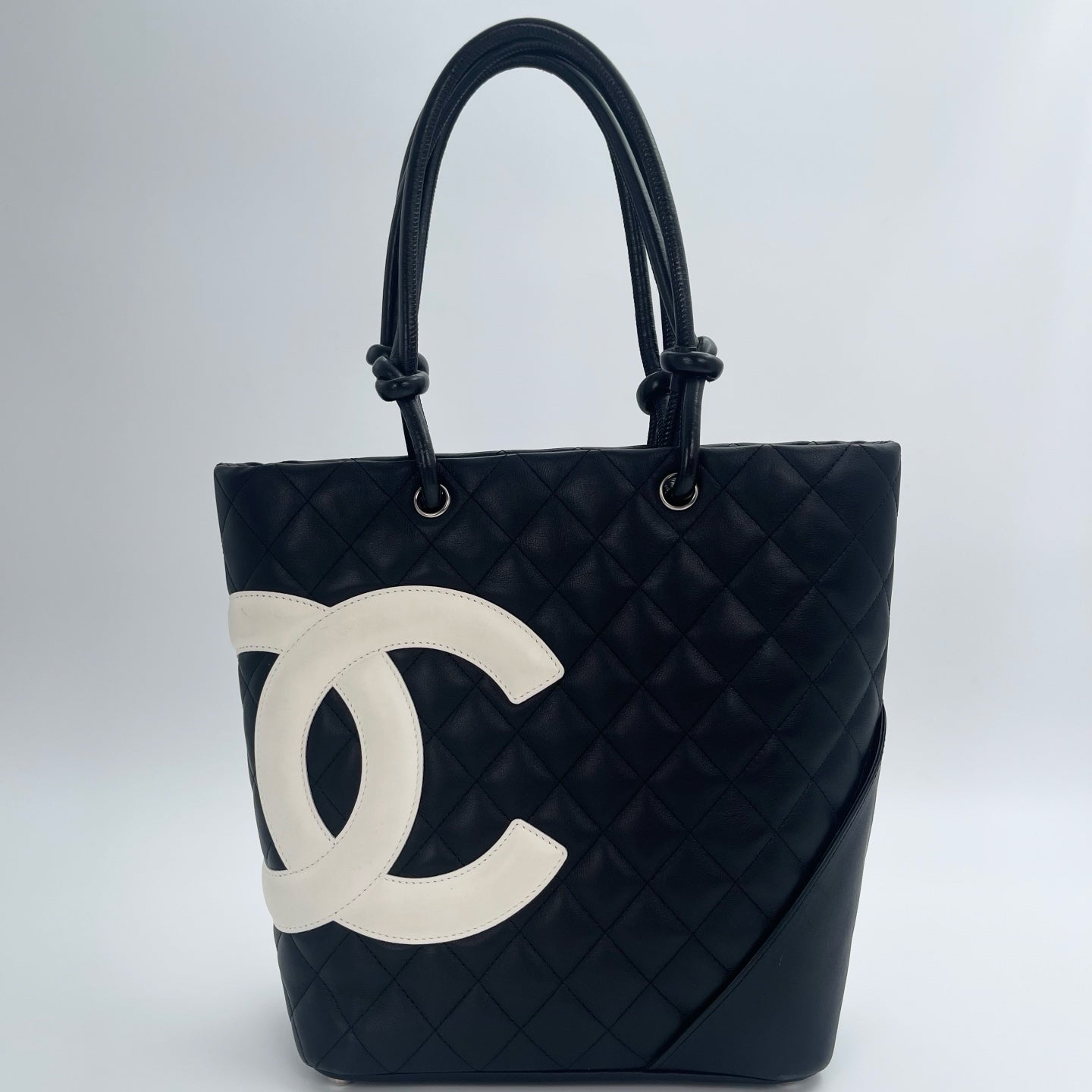 Chanel Cambon Ligne Small Tote – Black & White [Used]