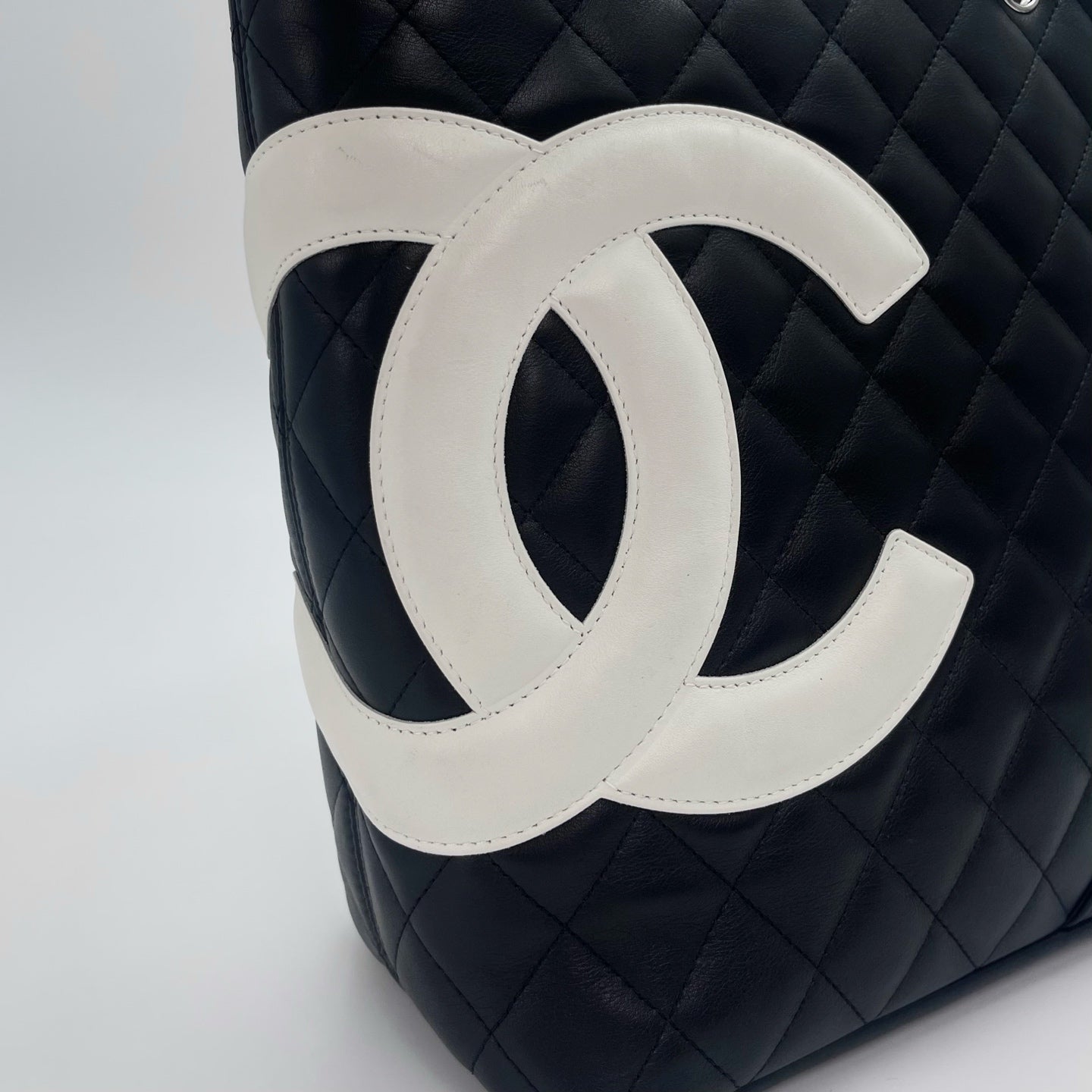Chanel Cambon Ligne Small Tote – Black & White [Used]