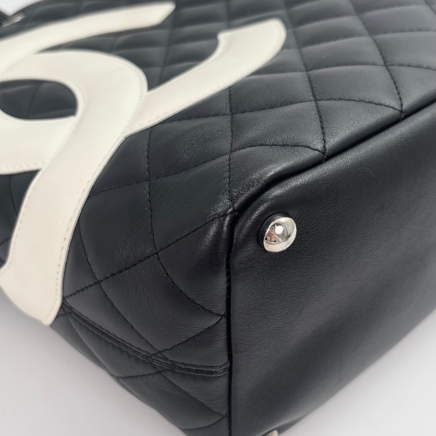 Chanel Cambon Ligne Small Tote – Black & White [Used]