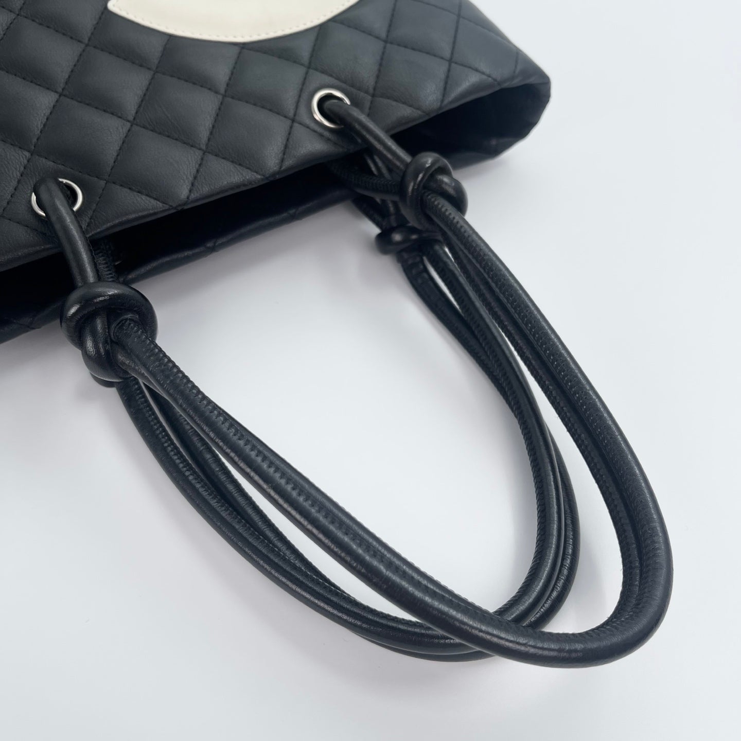 Chanel Cambon Ligne Small Tote – Black & White [Used]