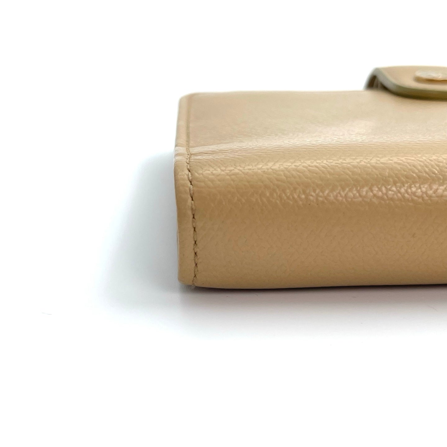 Chanel Caviar Leather CC Logo Six-Ring Agenda Cover – Khaki [Used]