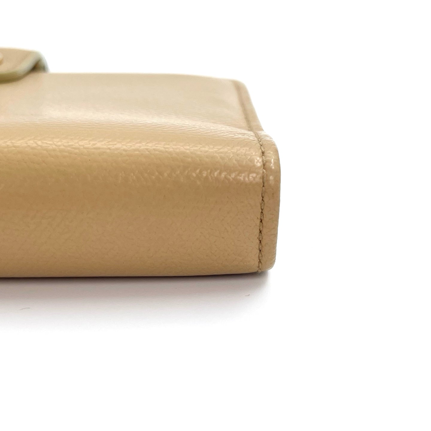 Chanel Caviar Leather CC Logo Six-Ring Agenda Cover – Khaki [Used]
