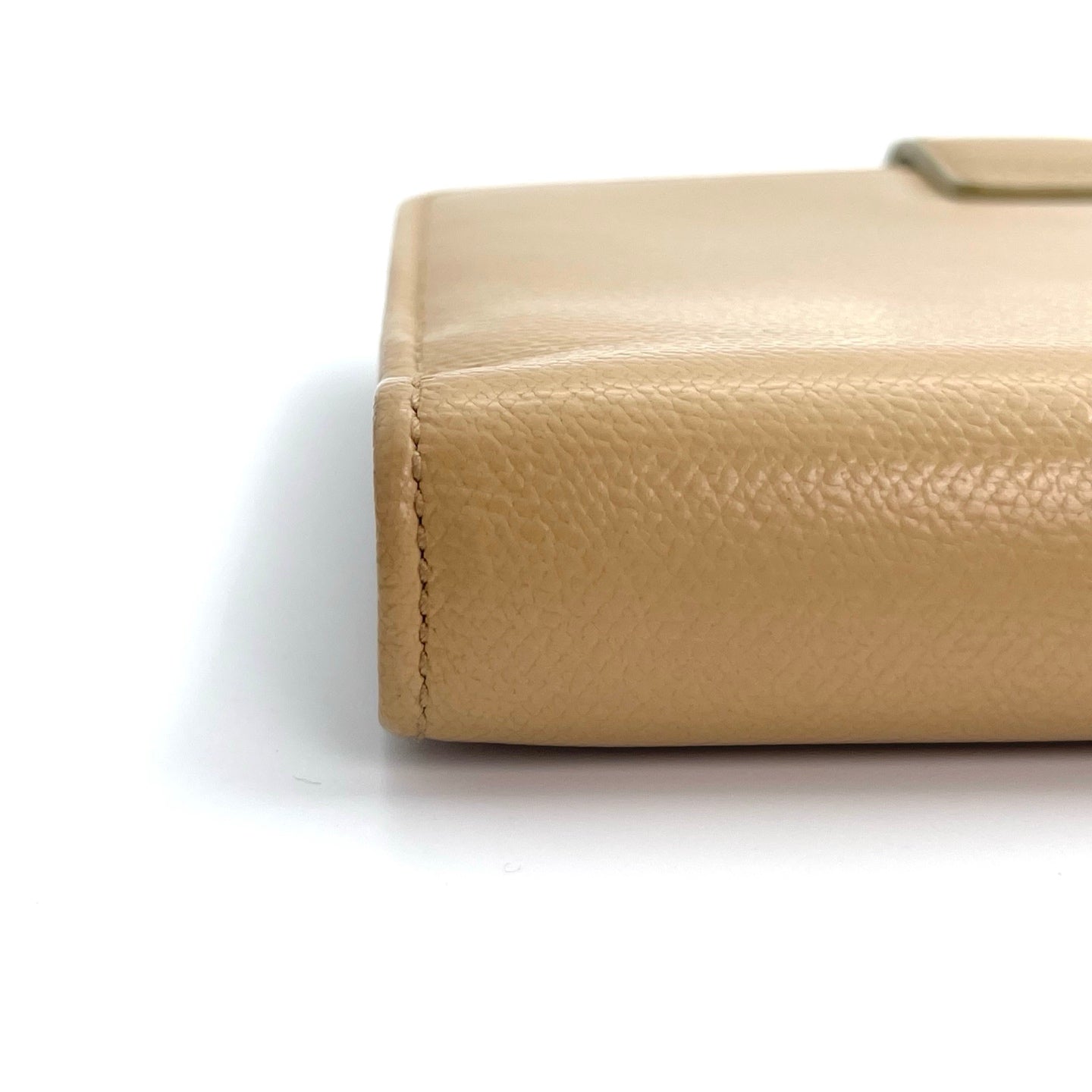Chanel Caviar Leather CC Logo Six-Ring Agenda Cover – Khaki [Used]