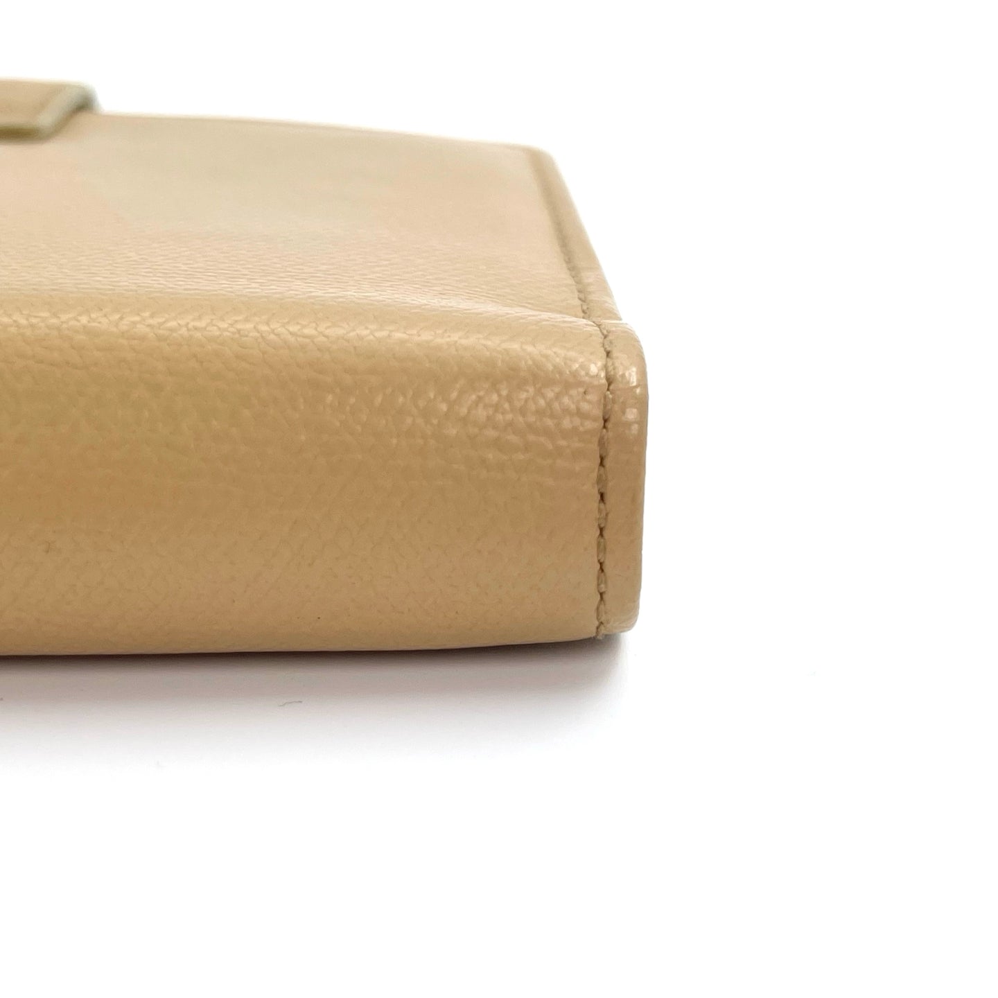 Chanel Caviar Leather CC Logo Six-Ring Agenda Cover – Khaki [Used]