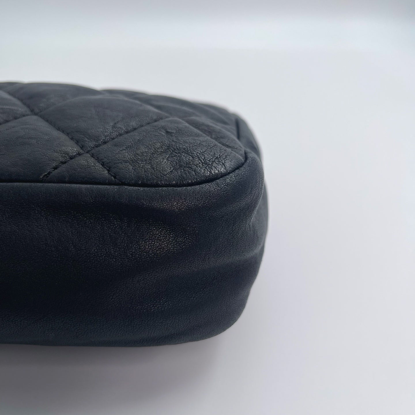 Chanel Black and Gold Lambskin Puffy Classic Flap Shoulder Bag – Black/Gold [Used]