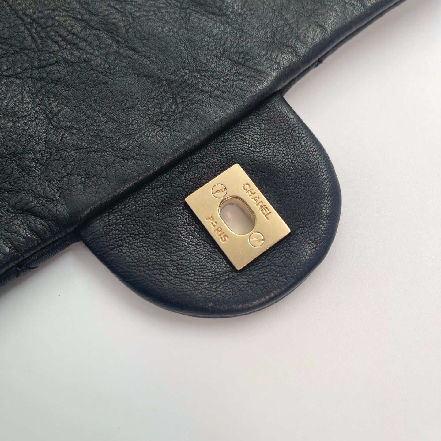 Chanel Black and Gold Lambskin Puffy Classic Flap Shoulder Bag – Black/Gold [Used]