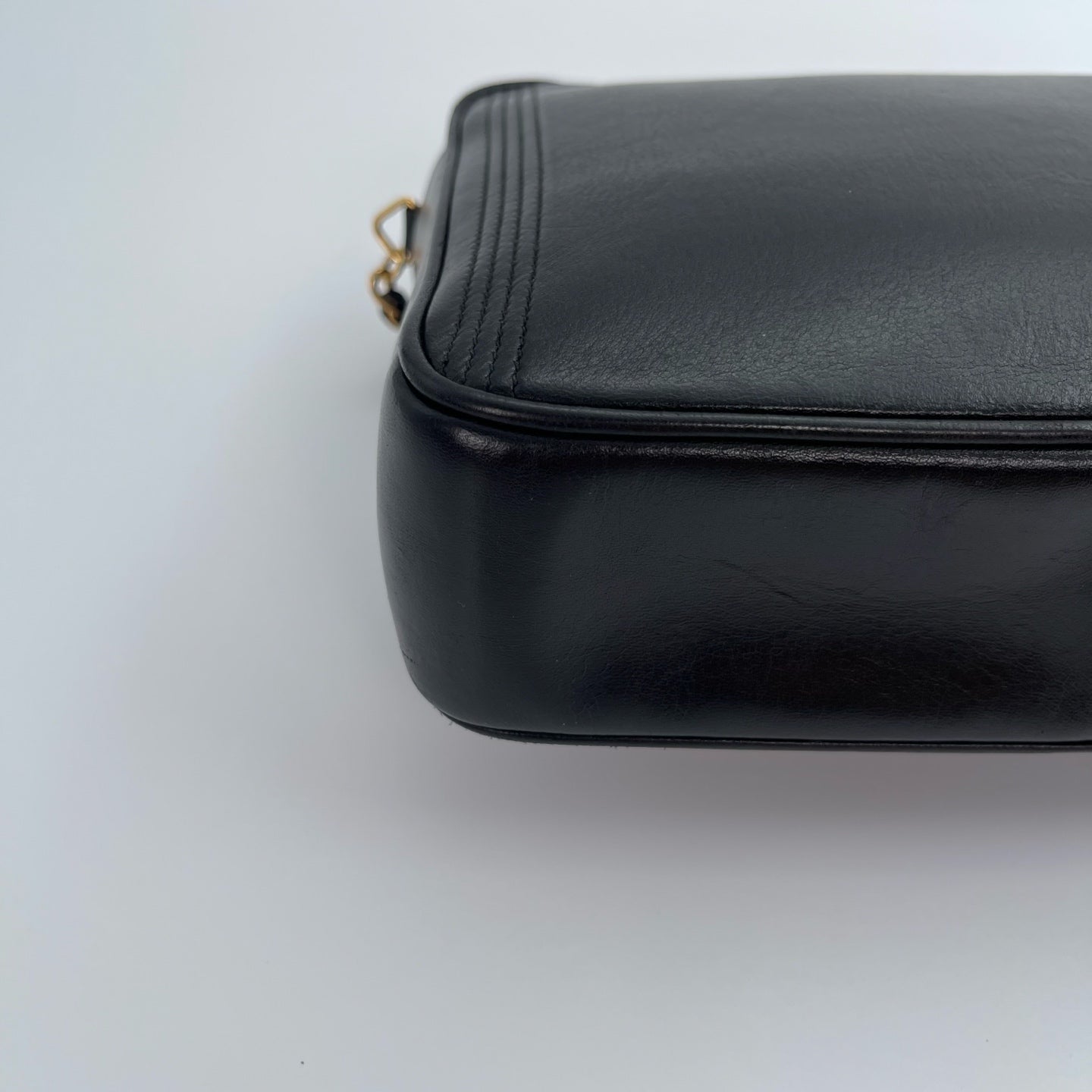 Chanel Black Lambskin Chain Shoulder Bag with Fringe [Used]