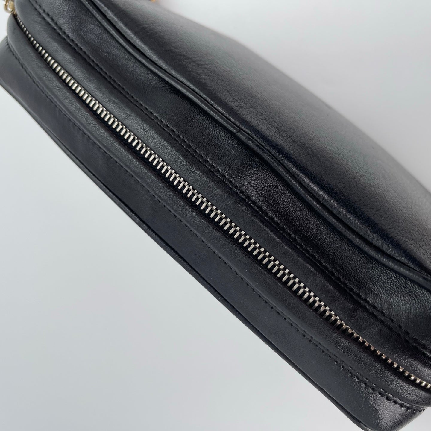 Chanel Black Lambskin Chain Shoulder Bag with Fringe [Used]