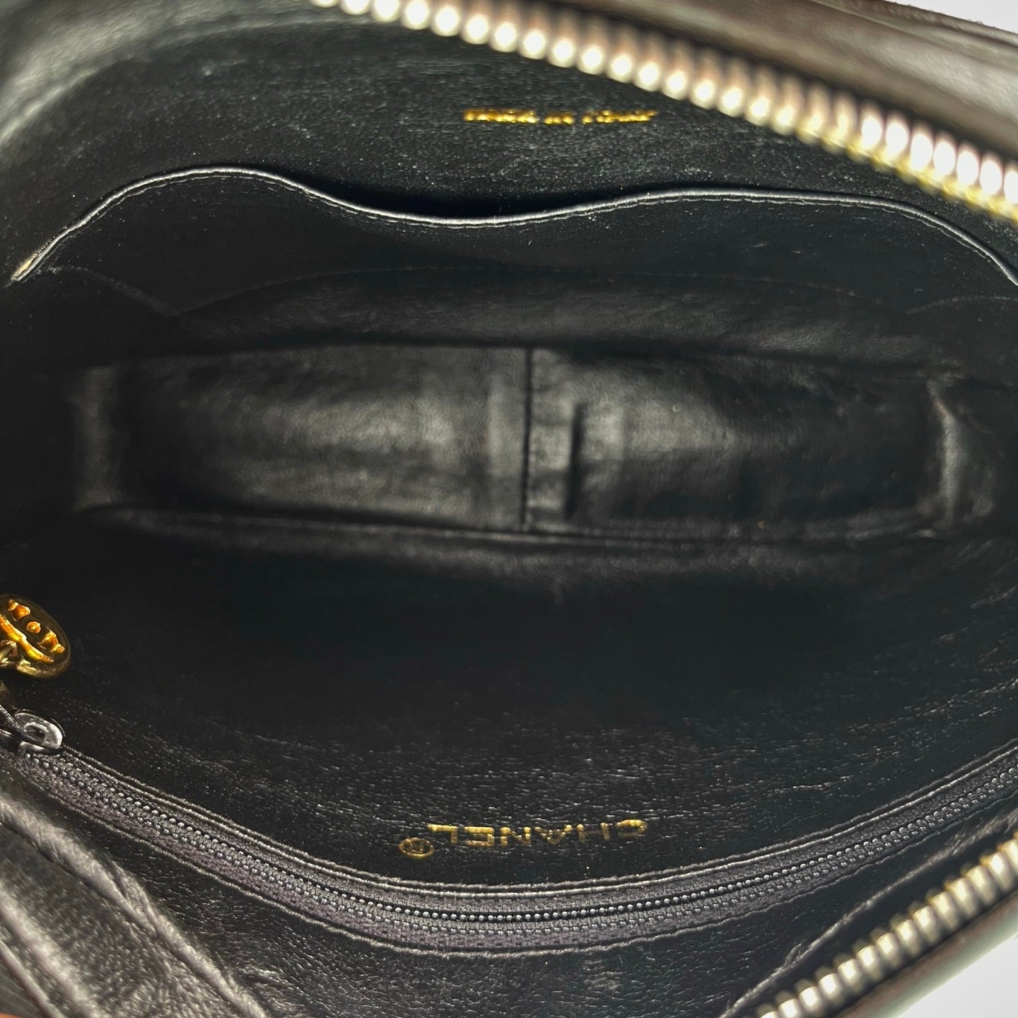 Chanel Black Lambskin Chain Shoulder Bag with Fringe [Used]