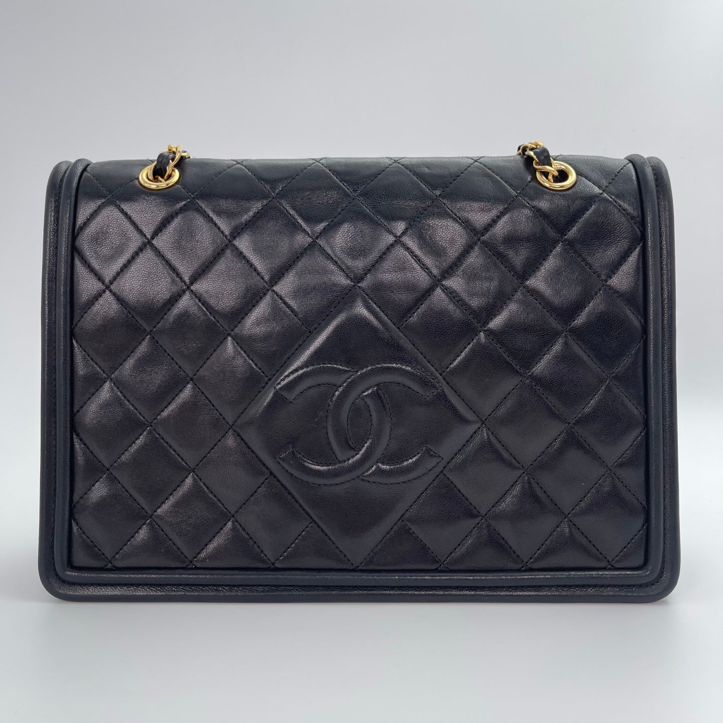 Chanel Black Quilted Lambskin Envelope Chain Shoulder Bag[Used]