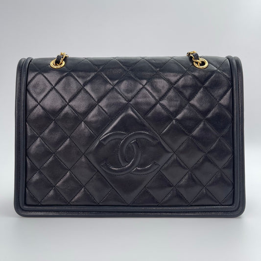 Chanel Black Quilted Lambskin Envelope Chain Shoulder Bag[Used]