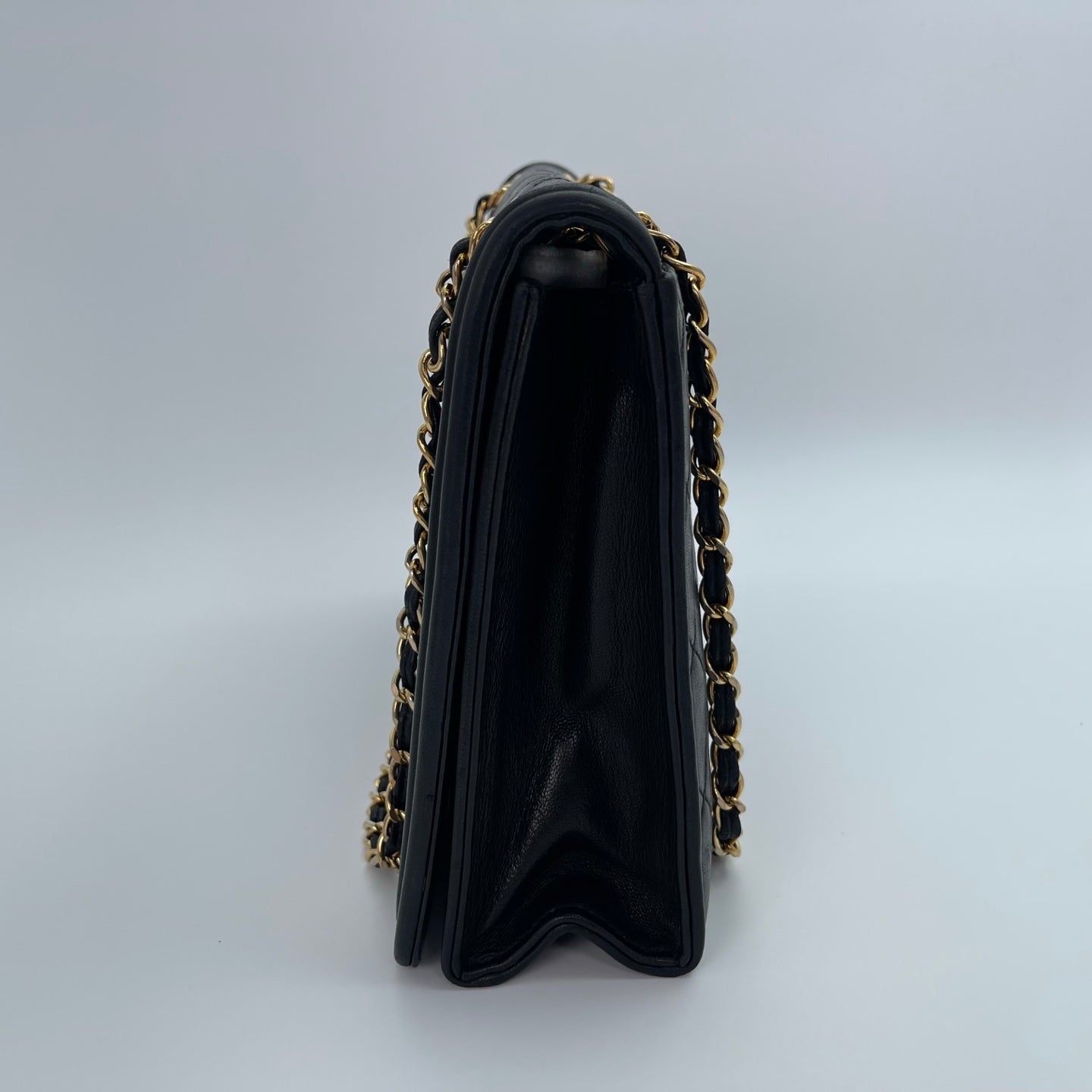 Chanel Black Quilted Lambskin Envelope Chain Shoulder Bag[Used]
