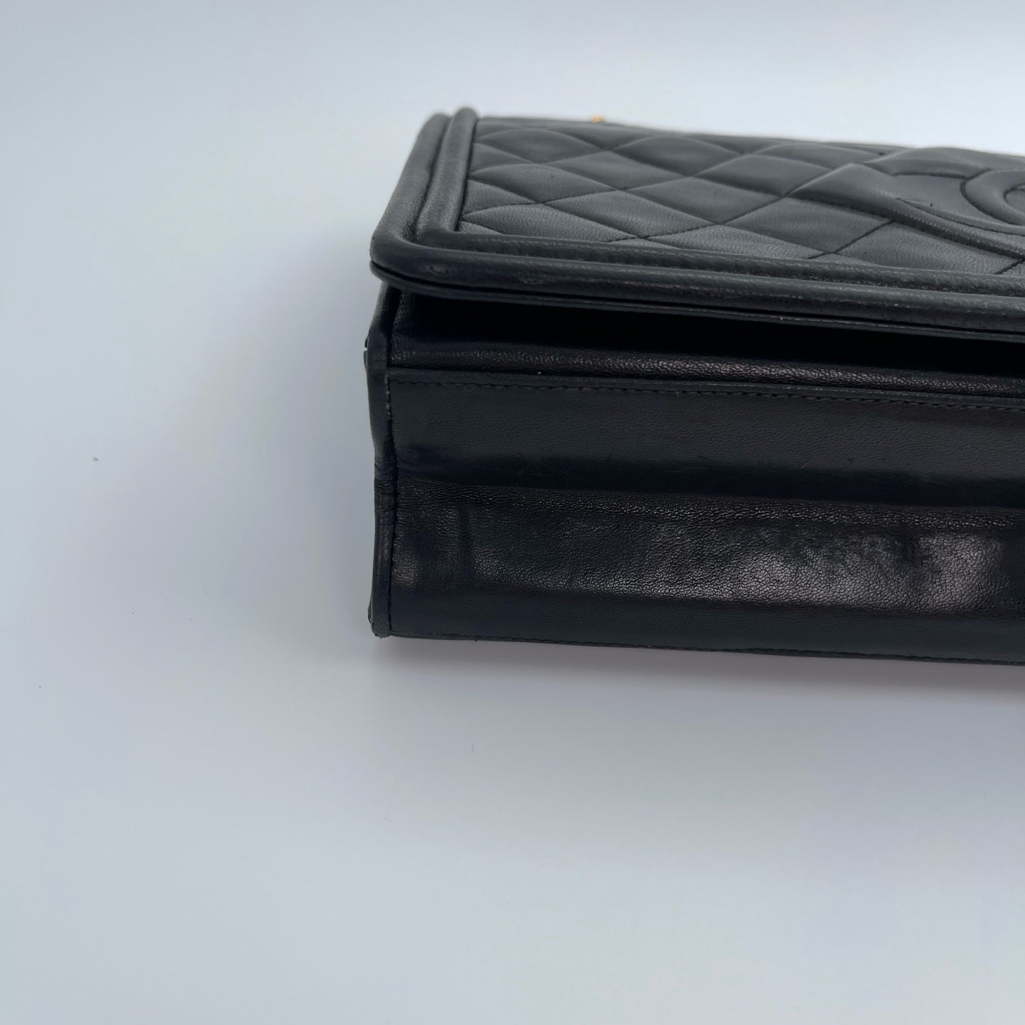 Chanel Black Quilted Lambskin Envelope Chain Shoulder Bag[Used]