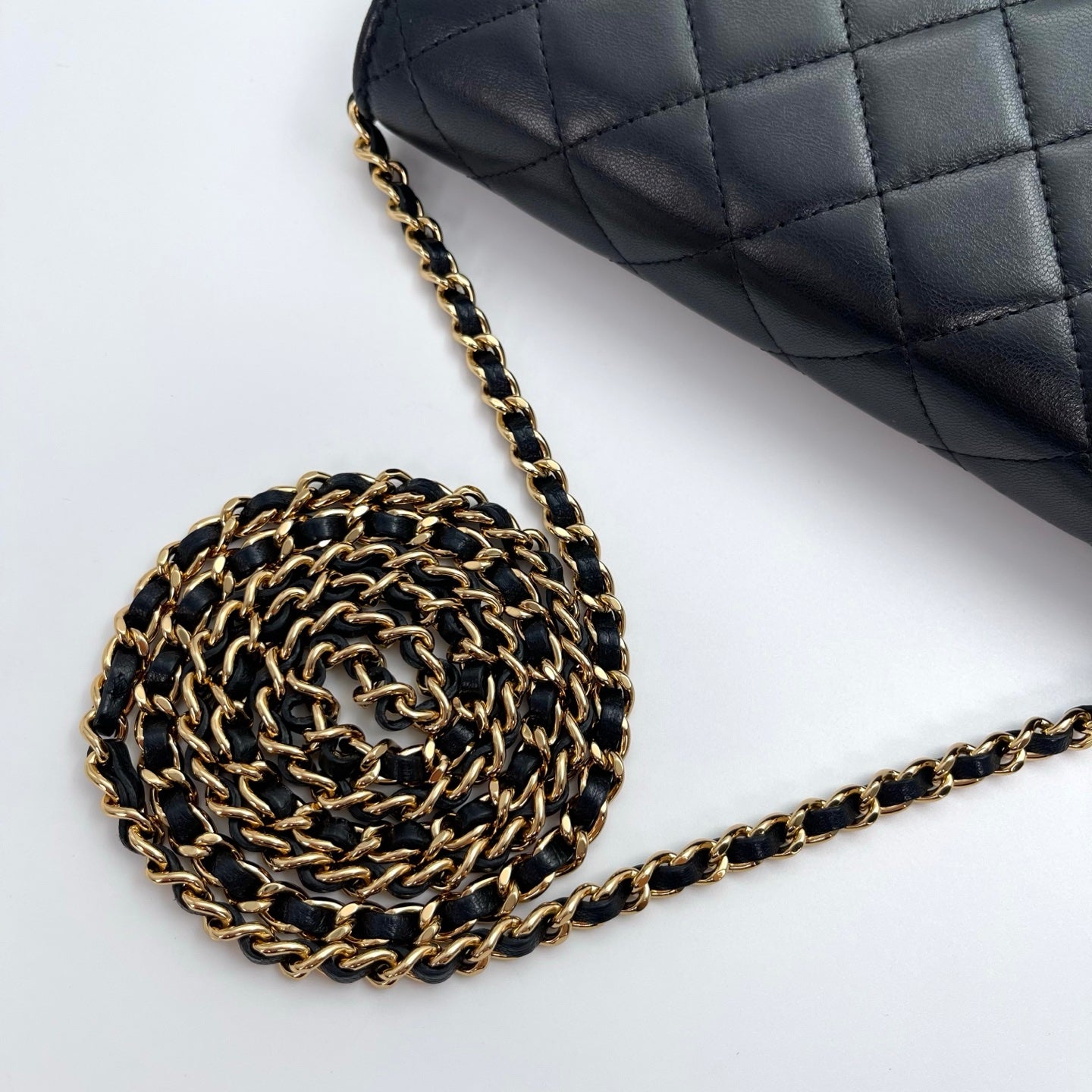 Chanel Classic WOC Black Lambskin with Gold-Tone Hardware [Used]