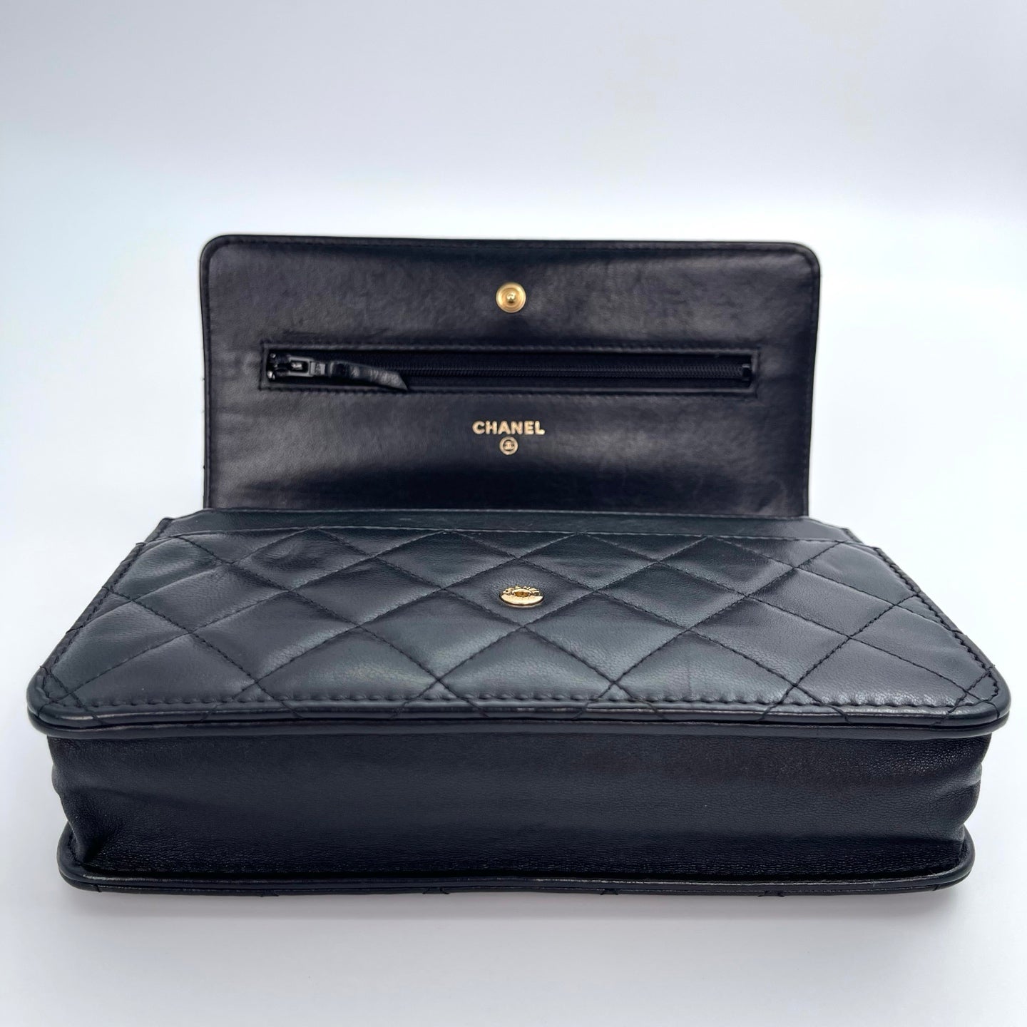 Chanel Classic WOC Black Lambskin with Gold-Tone Hardware [Used]