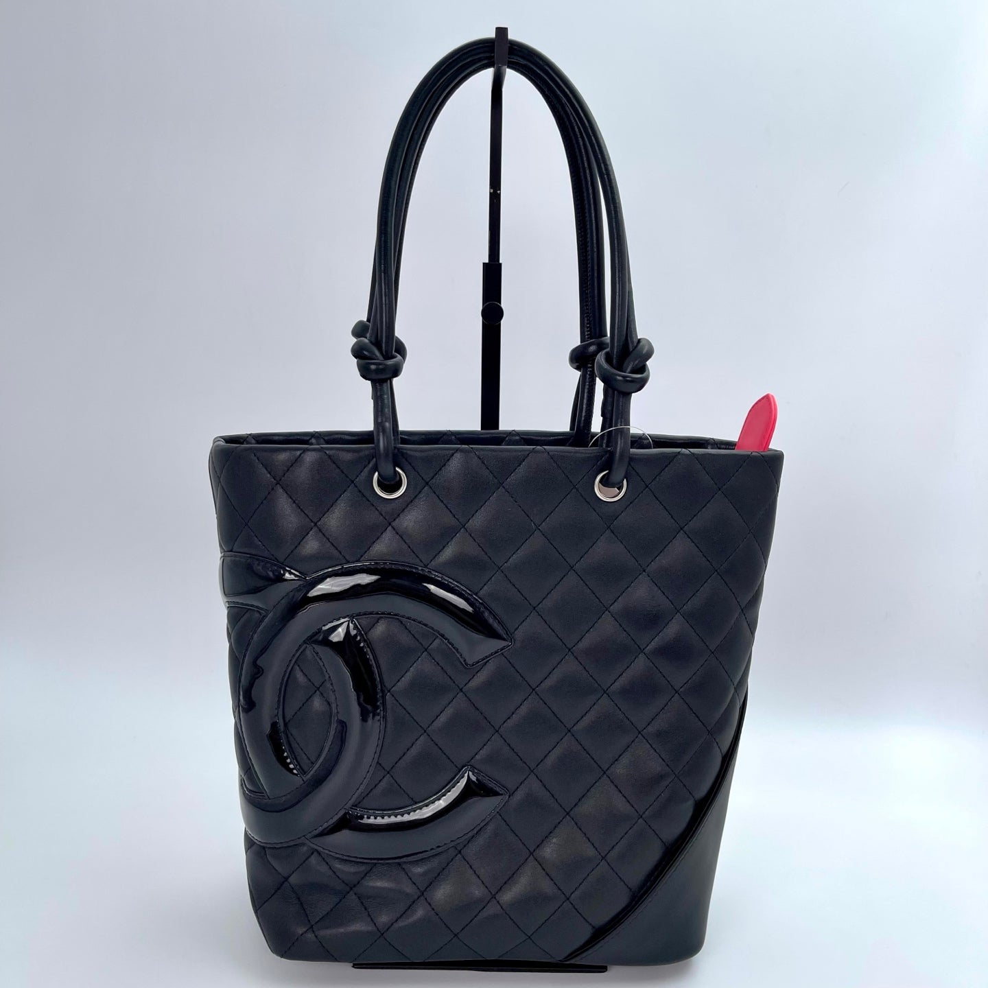 Chanel Black Calfskin Medium Cambon Tote Bag [Used]