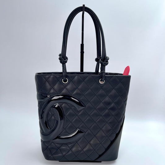 Chanel Black Calfskin Medium Cambon Tote Bag [Used]