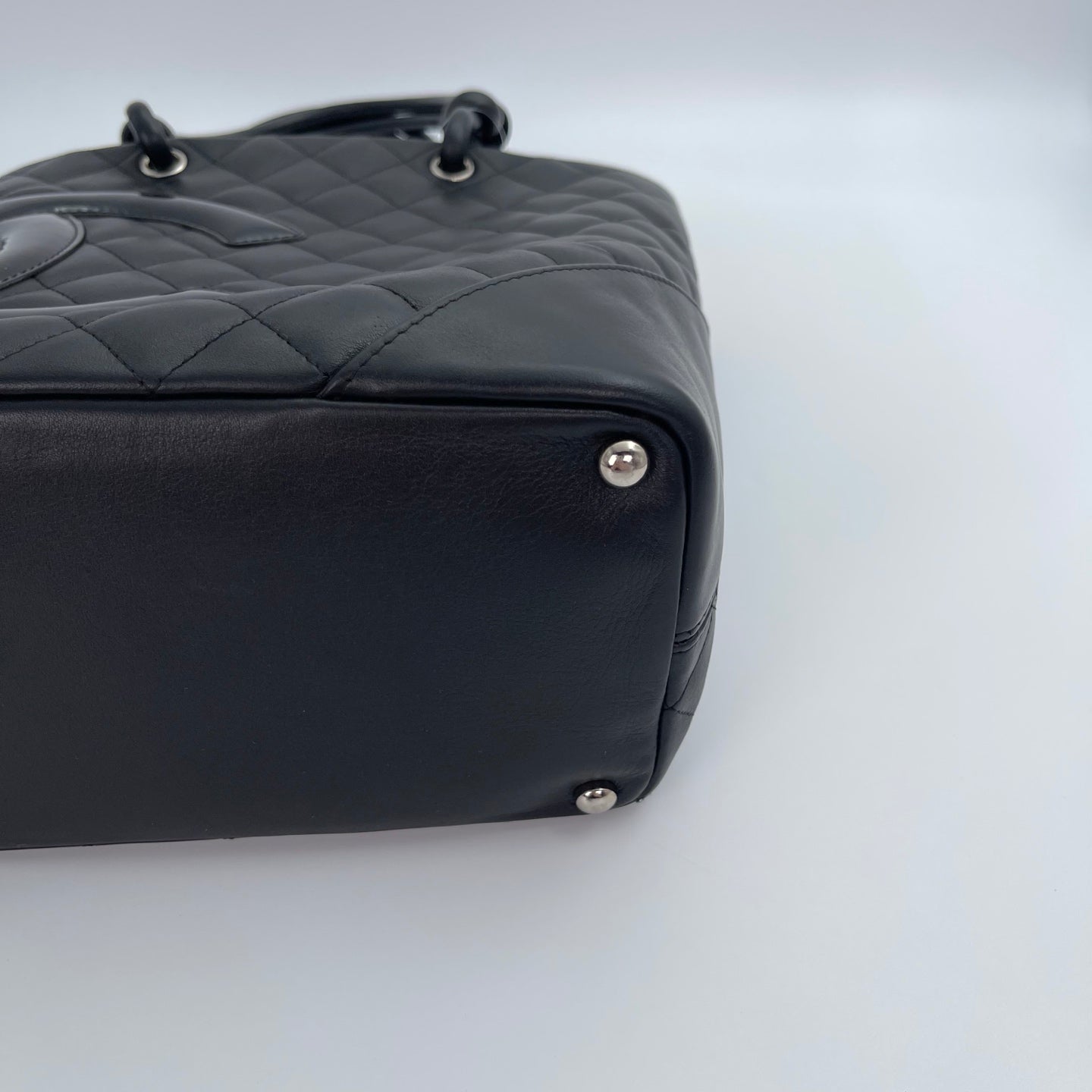 Chanel Black Calfskin Medium Cambon Tote Bag [Used]