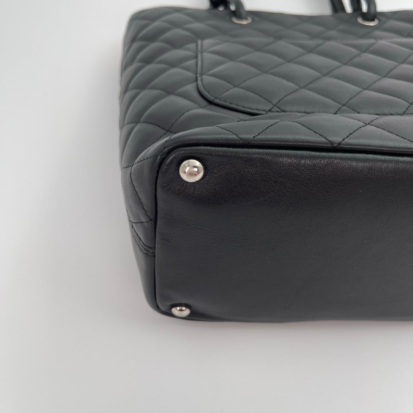 Chanel Black Calfskin Medium Cambon Tote Bag [Used]