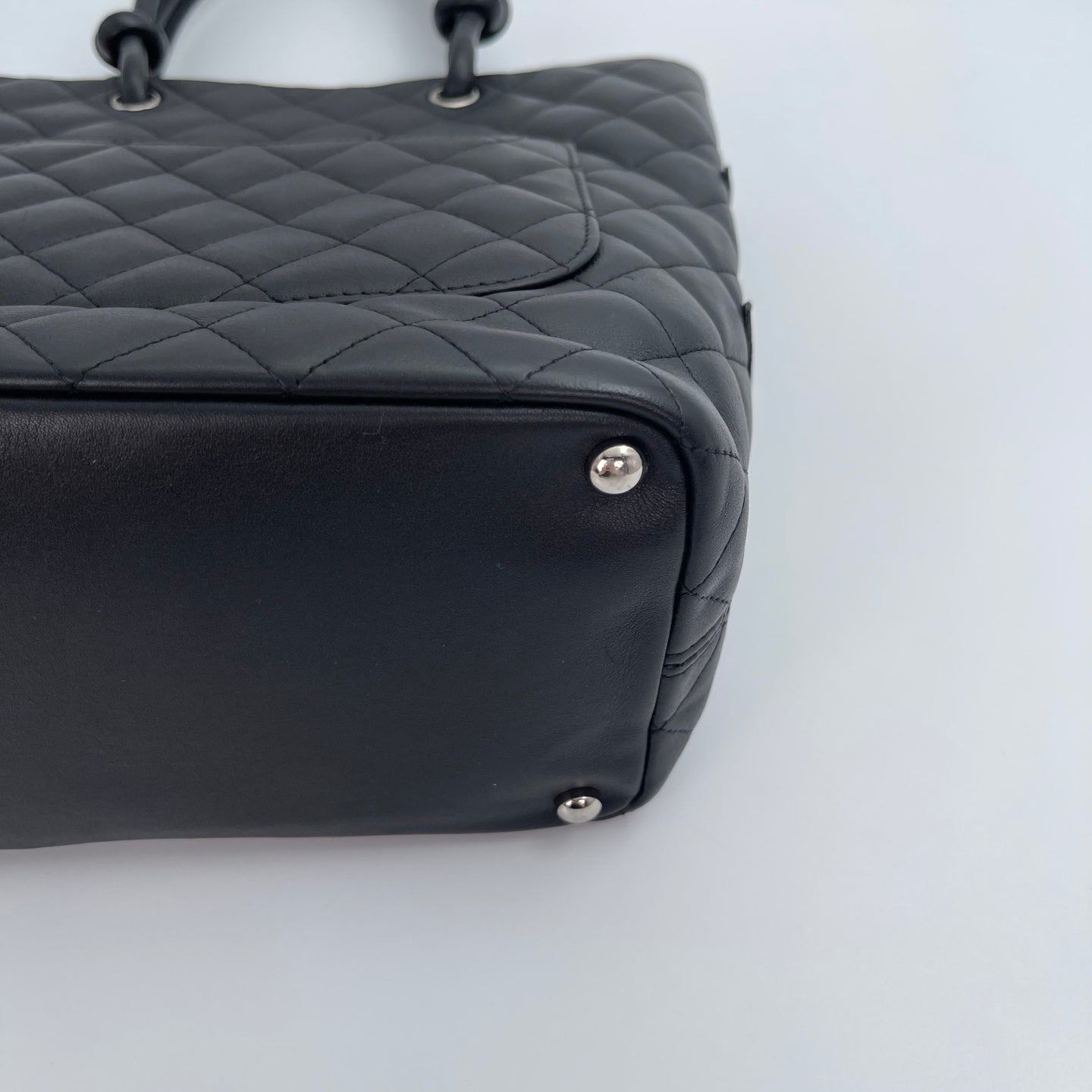 Chanel Black Calfskin Medium Cambon Tote Bag [Used]