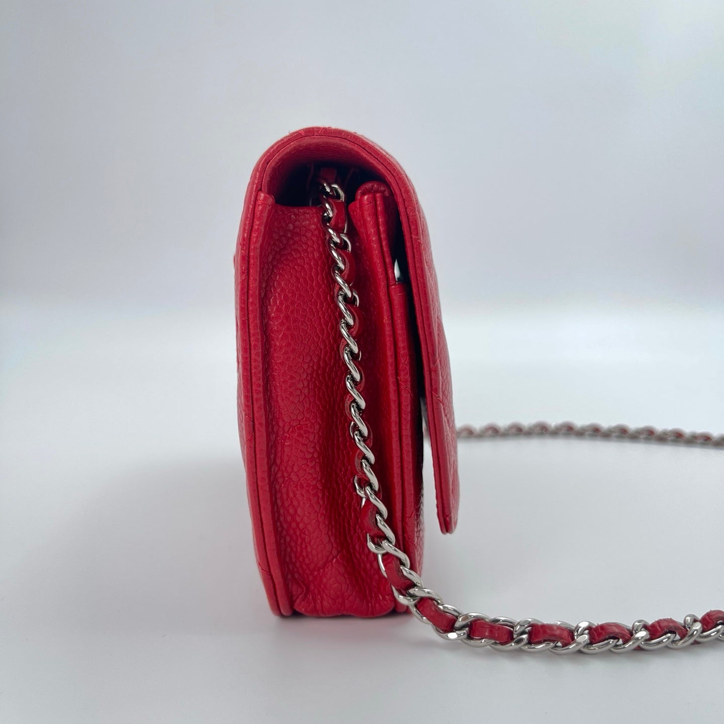 Chanel Red Caviar Leather WOC [Used]