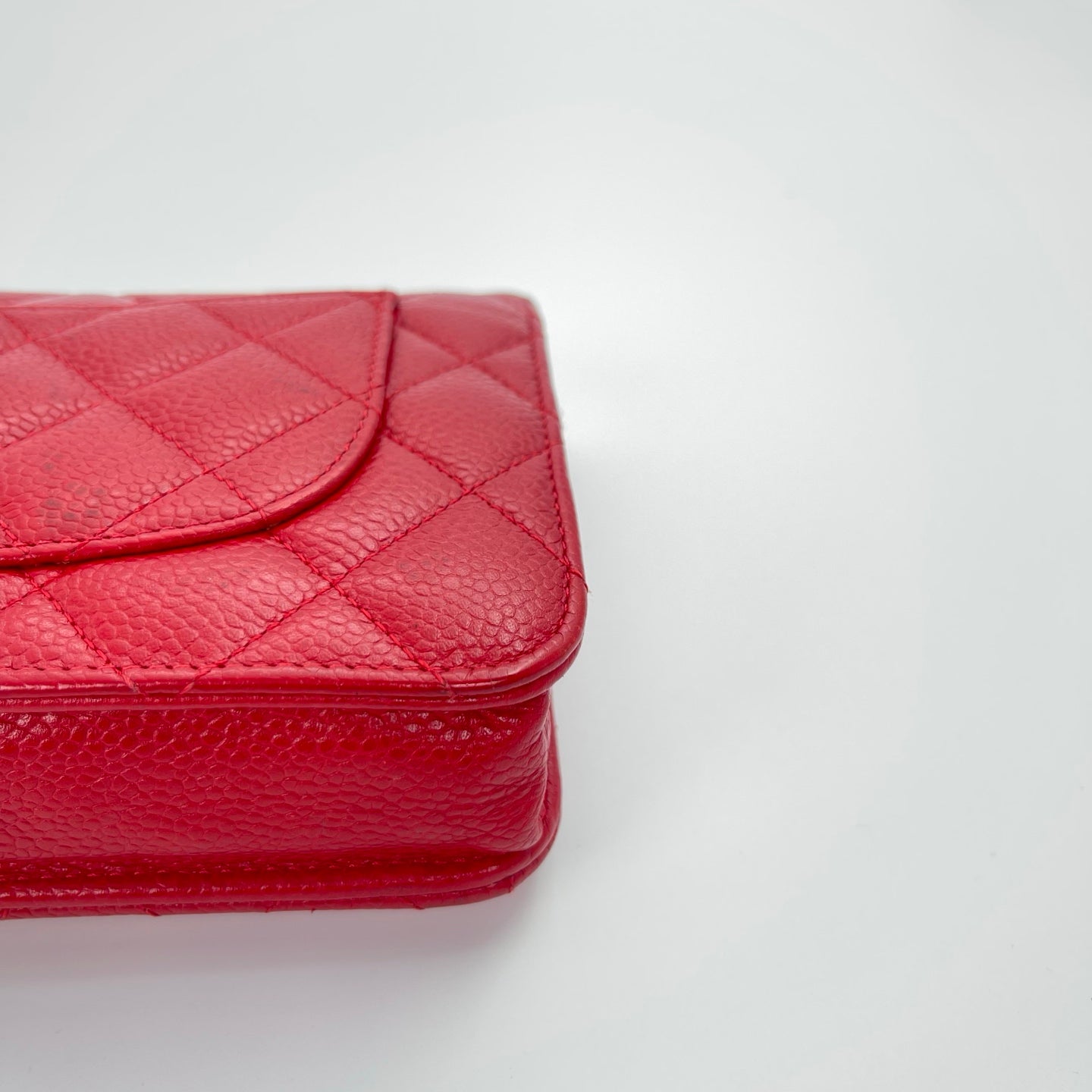 Chanel Red Caviar Leather WOC [Used]