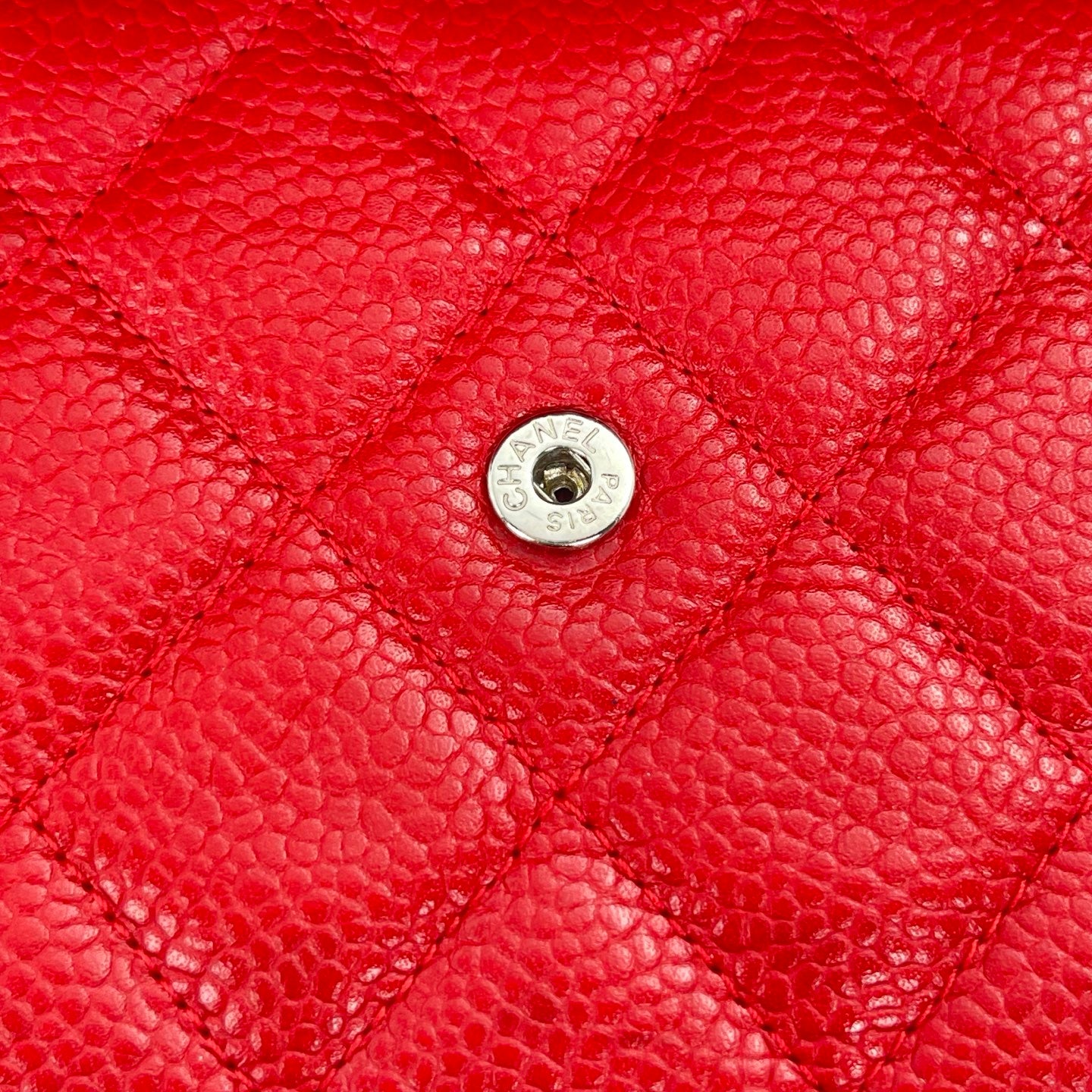 Chanel Red Caviar Leather WOC [Used]
