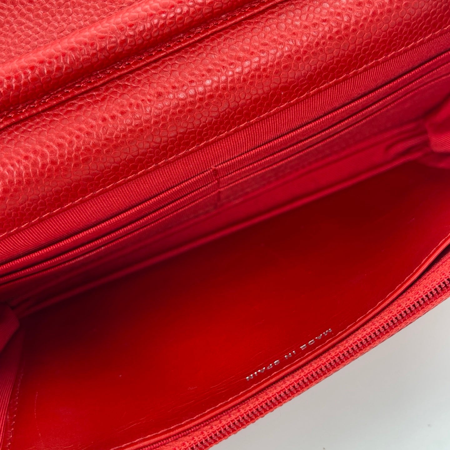 Chanel Red Caviar Leather WOC [Used]