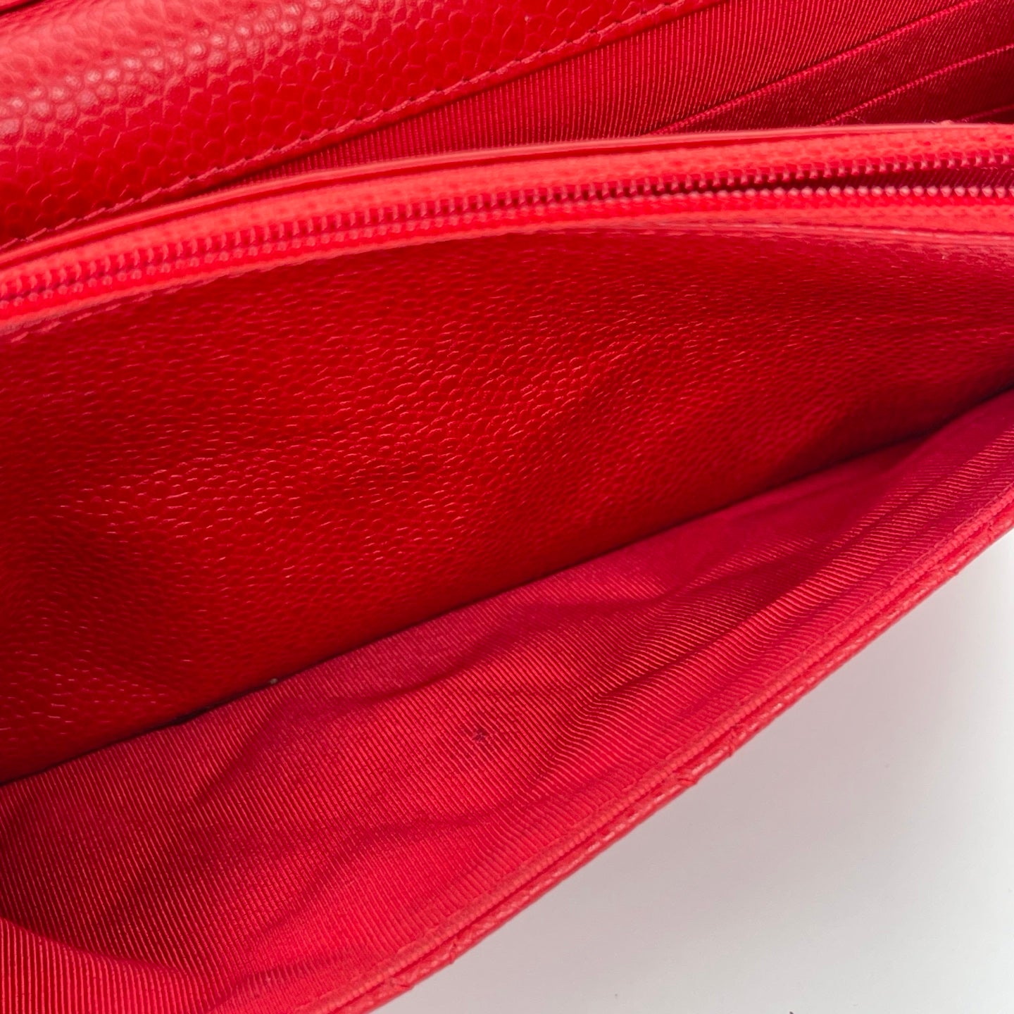 Chanel Red Caviar Leather WOC [Used]