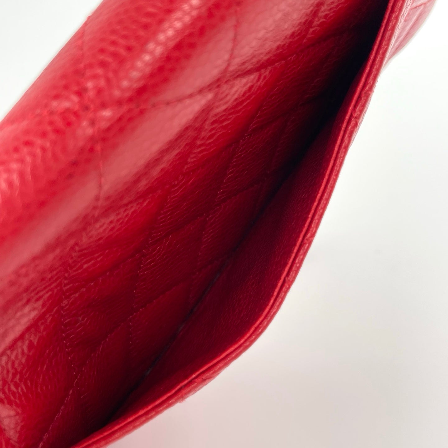 Chanel Red Caviar Leather WOC [Used]