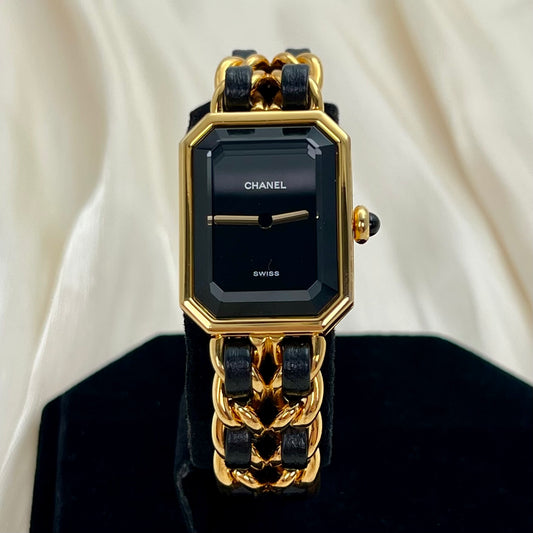 Chanel Première Black and Gold S Size Watch [Used]